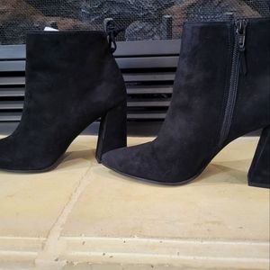 Stewart Weitzman Grandiose Black Suede Booties